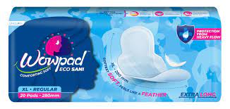 Wow Pad Sanitary Napkin ecosani 20 pad 1 pkt