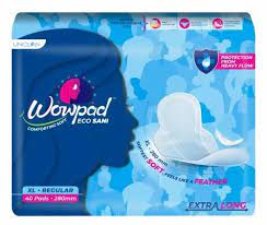 Wow Pad Sanitary Napkin ecosani xl 280mm 40 pad 1 pkt