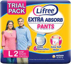 Liefree Adult Diaper Size L 2pc