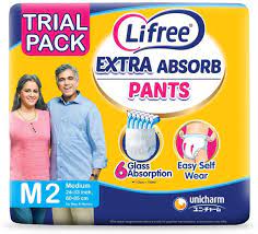 Liefree Adult Diaper Size M 2pc