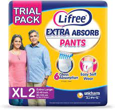 Liefree Adult Diaper Size XL 2pc