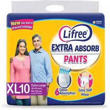 Liefree Adult Diaper Size XL 10 pc