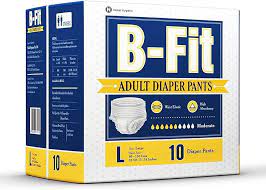 B-Fit Adult Diaper Size L 10 nos 1 pkt